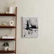 "Tour de Force II" - Art Print in Black and White by Carmen Guedez - In a Room
