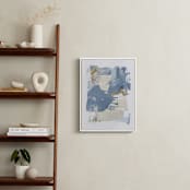 "On the Rocks No. 2" - Art Print in Wedgewood Blue by Julia Contacessi - In a Room
