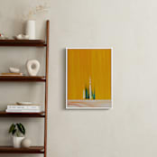 "Emerging" - Art Print in Orange Yellow by Jennifer Spencer - In a Room