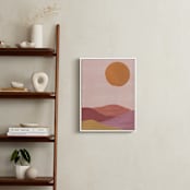 "Sand mountains" - Art Print in Apricot by Annie Shapiro - In a Room