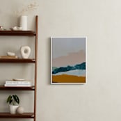 "Moving Mountains I" - Art Print in River Blue by Kayla King - In a Room