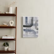 "Piping 2" - Art Print in Gray Tones by Kim Colthurst Johnson - In a Room