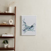 "Softly Swept" - Art Print in Green Blue by Katie Craig - In a Room