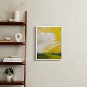 "Western Dawn" - Art Print in Cadmium Yellow by Stephanie Goos Johnson - In a Room