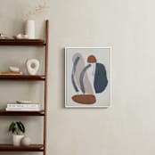 "Tracks No. 3" - Art Print in Indigo by Kara Schlabaugh - In a Room