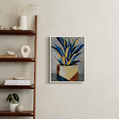 "Get To The Point" - Art Print in Southwest Blue by Marla Beyer - In a Room