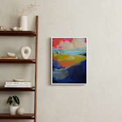"Gone Coastal" - Art Print in Deep Blue by Jess Franks - In a Room
