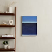 "Deep Blue Bay" - Art Print in Deep Blue Sea by Carol C. Young - In a Room
