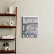 "Piping 3" - Art Print in Gray Tones by Kim Colthurst Johnson - In a Room