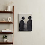 "watching" - Art Print in Charcoal by Kelly Witmer - In a Room