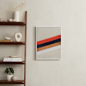 "Retro Stripes" - Art Print in White by Celeste Duffy - In a Room