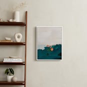 "Coastal Swell" - Art Print in White by Caryn Owen - In a Room