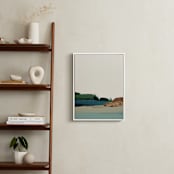"Spring Seascape Diptych II" - Art Print in Blue Green by Caryn Owen - In a Room