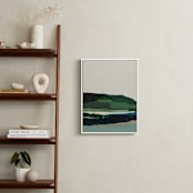 "Spring Seascape Diptych I" - Art Print in Deep Green by Caryn Owen - In a Room