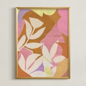 "Blossom's Breath" - Art Print in Goldenrod by cyrille gulassa - Framed