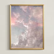 "Candy Sky" - Art Print in Airy Blue by Emanuela Carratoni - Framed