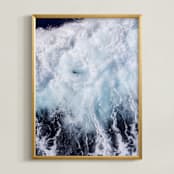 "Only Motion" - Art Print in Deep Sea by Carole Crohan - CaroleeXpressions - Framed