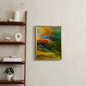 "Aerial Views" - Art Print in Citrus by MGTeevan - In a Room