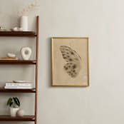 "Vintage Mariposa I" - Art Print in Vintage Ivory by jinseikou - In a Room