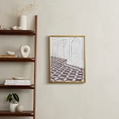 "Palace Walk 2" - Art Print in sandstone by Kamala Nahas - In a Room