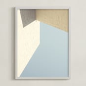 "Structure II" - Art Print in Eggshell by Kamala Nahas - Framed
