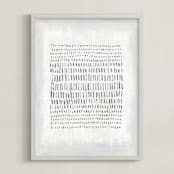 "Weaving Toward One Another" - Art Print in Chalk and Charcoal by Khara Ledonne - Framed
