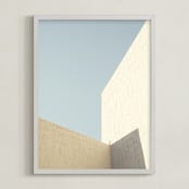 "Structure I" - Art Print in Eggshell by Kamala Nahas - Framed