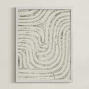 "Maze" - Art Print in Fog Grey by Alisa Galitsyna - Framed