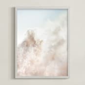 "Chaos" - Art Print in Sand by Kamala Nahas - Framed