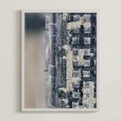 "Gravel Ride" - Art Print in gravel by Janie Allen - Framed