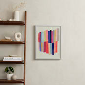 "Barred" - Art Print in White by melanie mikecz - In a Room
