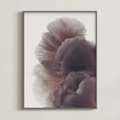 "Ruffled" - Art Print in Orchid by Karen Kardatzke - Framed