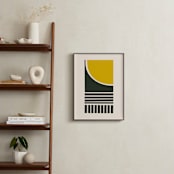"Kirigami 8" - Art Print in Sunflower by Yohaku Oshima - In a Room