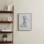 "Greek Goddess" - Art Print in Graphite by Ramnik Velji - In a Room