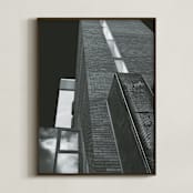 "Layered Architecture" - Art Print in Off Black by Rebecca Humphreys - Framed