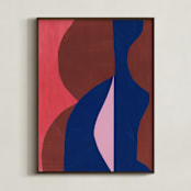 "Dreaming in Blue II" - Art Print in Byzantine Blue by cyrille gulassa - Framed