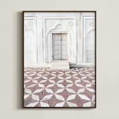 "Palace Walk 1" - Art Print in sandstone by Kamala Nahas - Framed