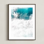 "SoCal Crush" - Art Print in ocean by Kamala Nahas - Framed