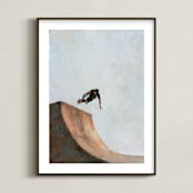"Skate" - Art Print in Stone by Wendy Keller - Framed