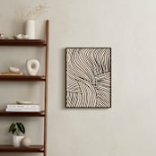 "Flowing Lines" - Art Print in Onyx by Iveta Angelova - In a Room