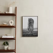 "Standing Stones III" - Art Print in Black and White by Kamala Nahas - In a Room