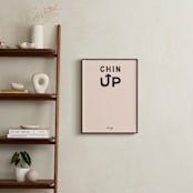 "Chin Up" - Art Print in Peach by Carrie ONeal - In a Room