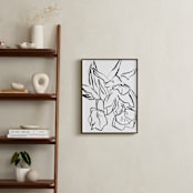 "Parrot Tulips" - Art Print in Black by Lynne Millar - In a Room