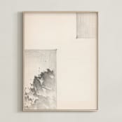 "Elossa II" - Art Print in Vintage Beige by jinseikou - Framed
