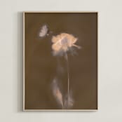 "Single Dahlia Flower" - Art Print in Earth by Sarah Hart Morgan - Framed
