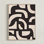 "rhythm" - Art Print in Licorice Black by Alisa Galitsyna - Framed