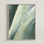 "Botanical II" - Art Print in Aloe Green by Whitley Williams - Framed