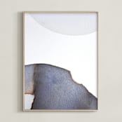 "Moon Tides II" - Art Print in Cosmic Indigo by Eloise Bound - Framed