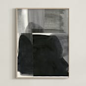 "Construct 8 " - Art Print in Neutral Greys by Ashleigh Ninos - Framed