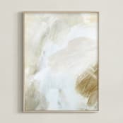 "In the Moment 1" - Art Print in Putty by Melanie Severin - Framed